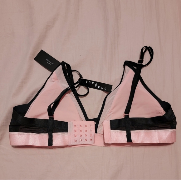 Wireless Mesh Detail Adjustable Straps Bralette - Picture 2 of 3
